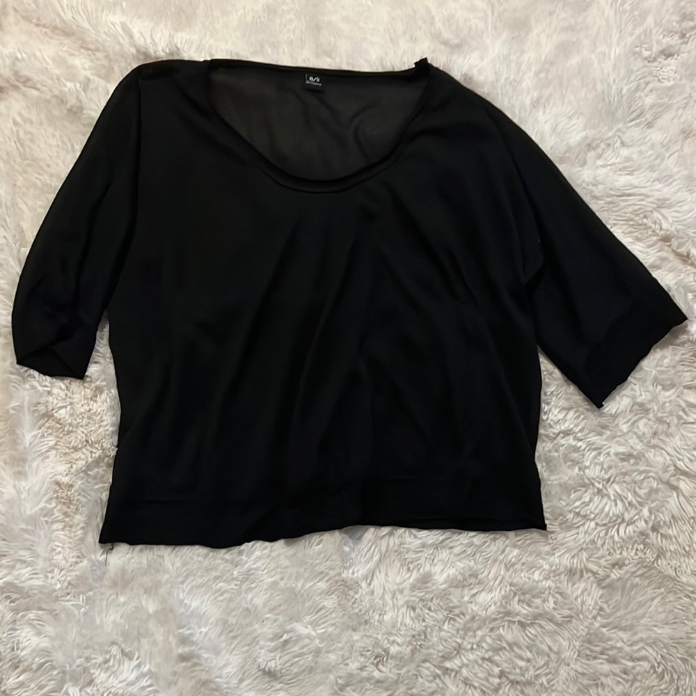 Black soft top by Asla Odyalimaz — Size M